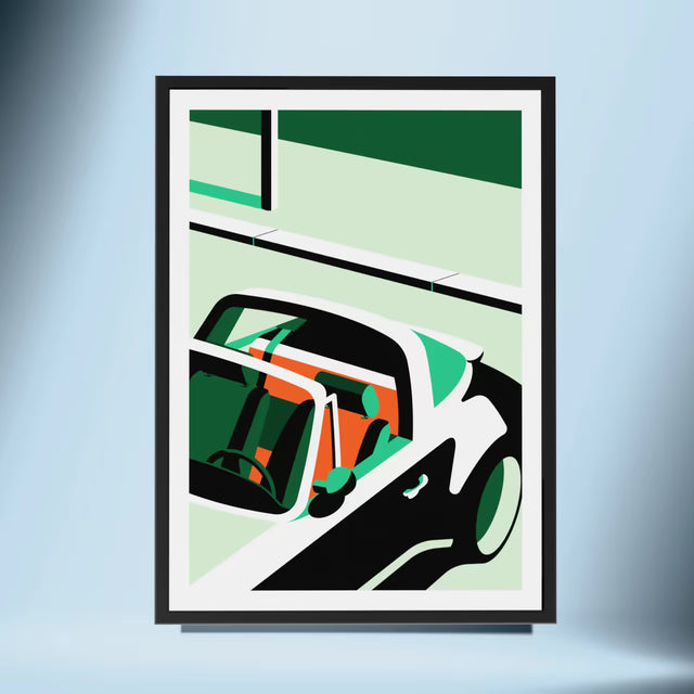 A view from Porsche Targa - Car Print
