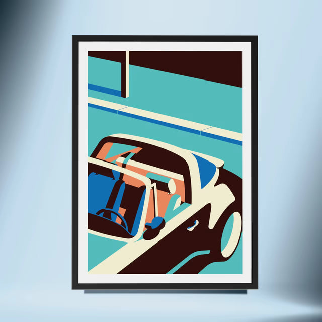 A view from Porsche Targa - Car Print