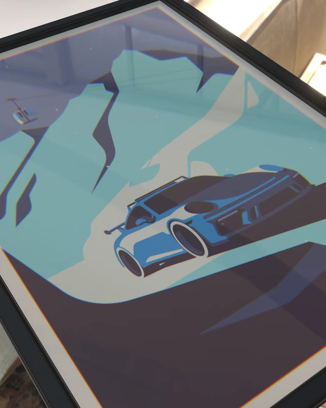 As cold as ice Porsche GT3 - Car Print