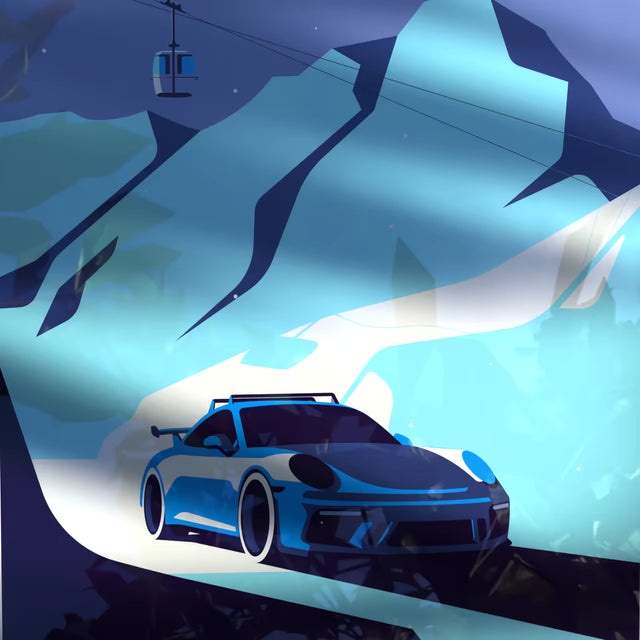 As cold as ice Porsche GT3 - Car Print