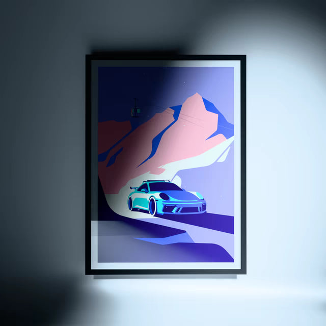 As cold as ice Porsche GT3 - Car Print