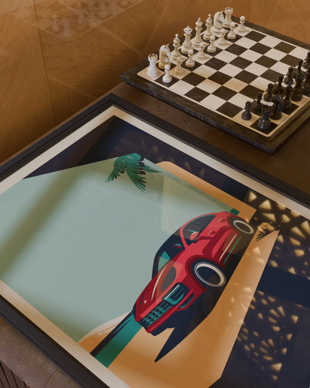 Cayenne at Dune's Edge - Car Print