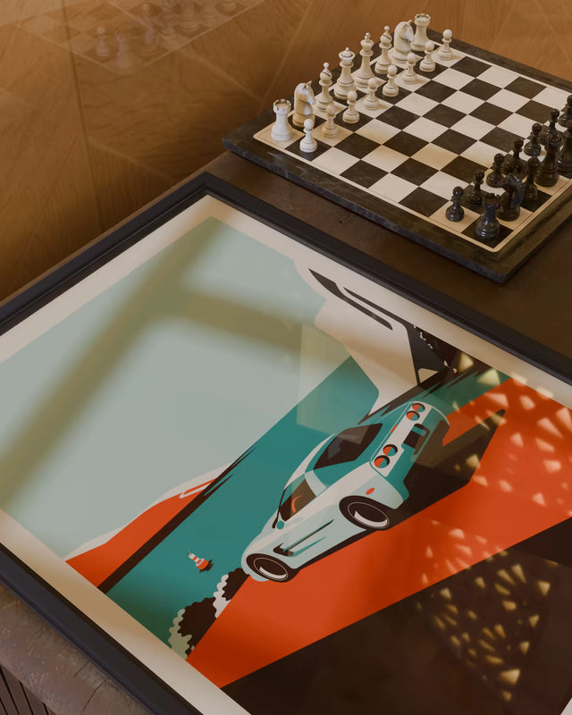 Cliffhanger Corvette C5 - Limited Edition, Premium Giclée Print