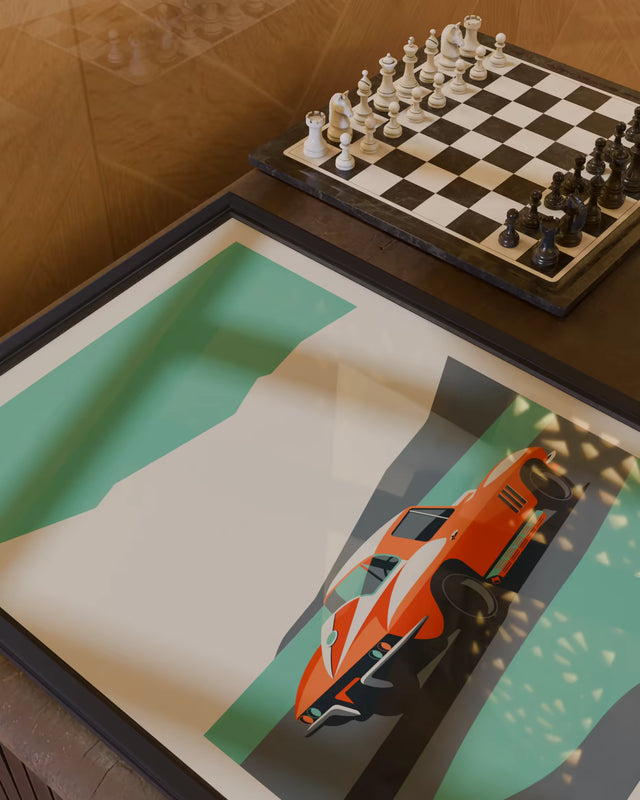 Desert Velocity Stingray C2 - Limited Edition, Premium Giclée Print