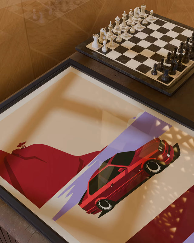 E30 BMW Low Rider - Car Print