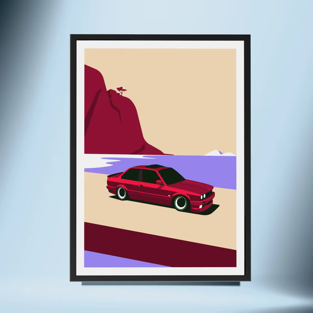 E30 BMW Low Rider - Car Print