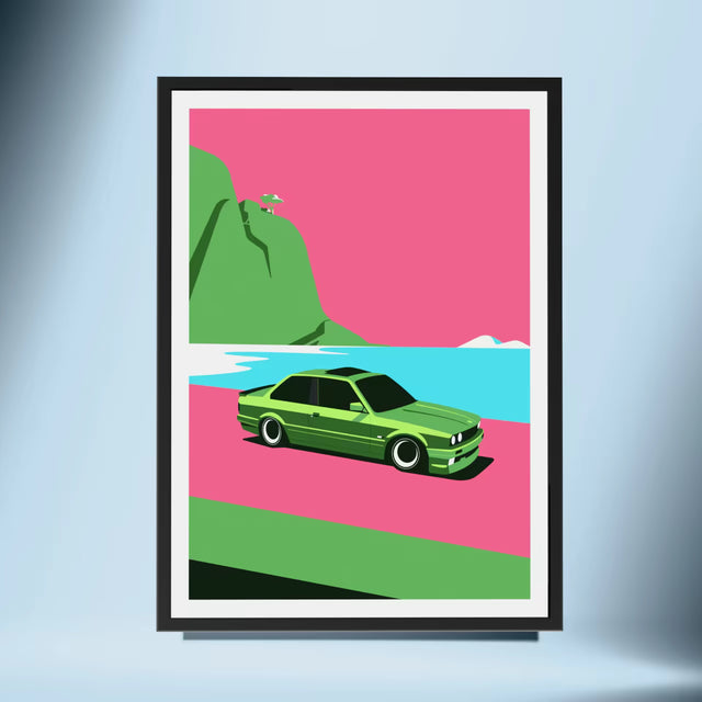 E30 BMW Low Rider - Car Print