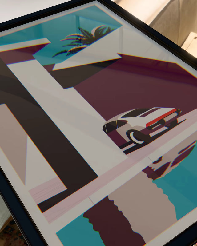 Hiding from Porsche Classic 911 - Car Print