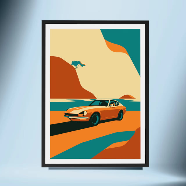 Is that a Datsun 240z round the corner? - Car Print