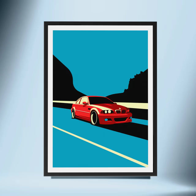 Let's face M3 e46 - Car Print