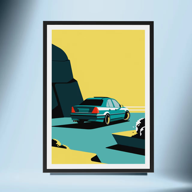 Masterpiece in Motion W202 Mercedes Benz - Car Print