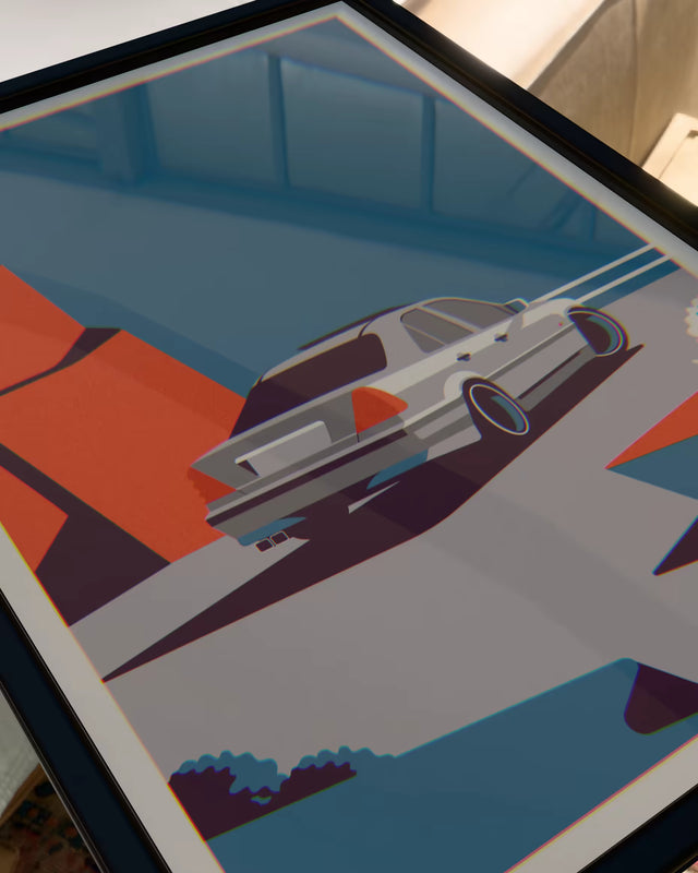 Masterpiece in Motion W202 Mercedes Benz - Car Print