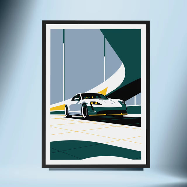 Mighty Porsche Taycan - Car Print