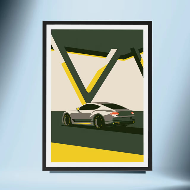 Mighty V8 Bentley GT Getting Ready - Car Print