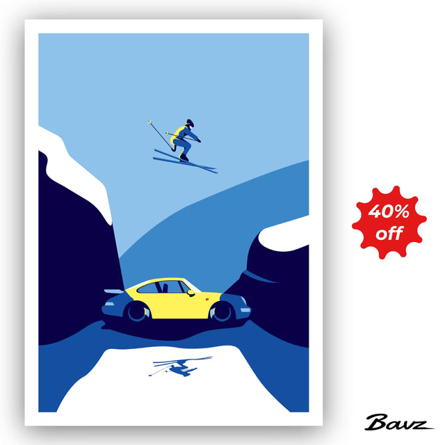 The Porsche 911 Jumper - Limited Edition, Premium Giclée Print