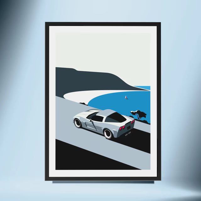 Ocean Overlook Corvette C6 - Car Print