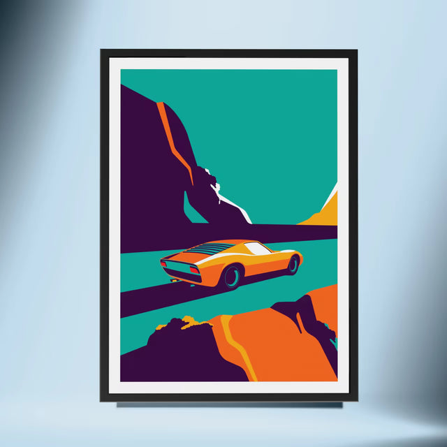 Outlaw Lamborghini Miura - Car Print