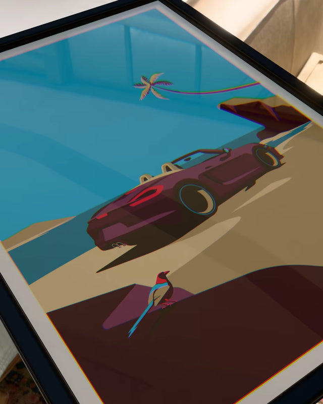 Porsche Boxster Paradise A Tropical Drive - Car Print