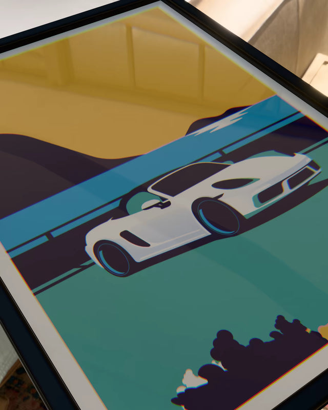 Porsche Boxster Resting by the Water - Car Print