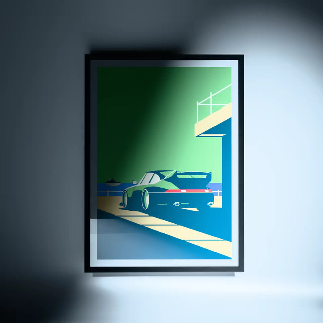 Porsche 911 turbo by seafront - Car Print