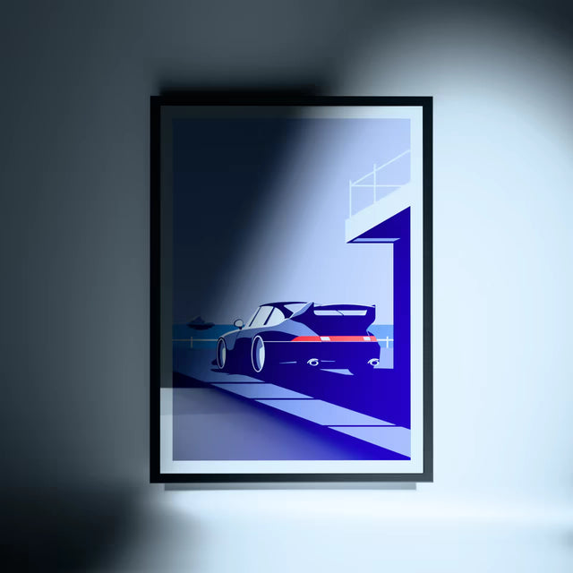 Porsche 911 turbo by seafront - Car Print