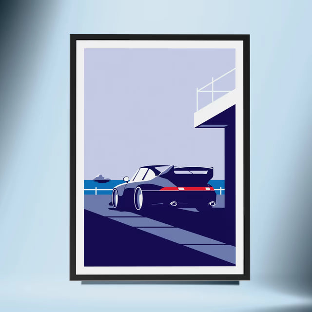 Porsche 911 turbo by seafront - Car Print