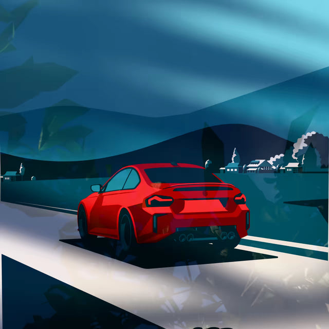 Roaring Elegance: BMW M2 in the Heart of the Countryside - Car Print