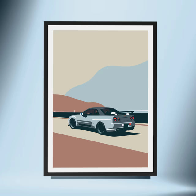 Sky's the Limit with GTR - Car Print