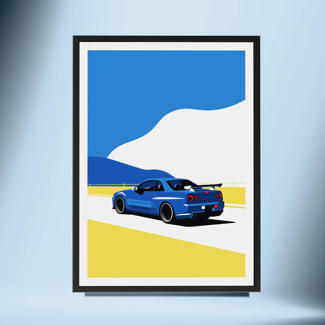 Sky's the Limit with GTR - Car Print