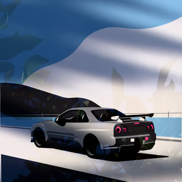 Sky's the Limit with GTR - Car Print