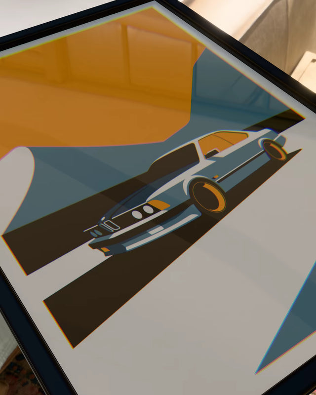 Tempted with Sharknose BMW e24 - Car Print