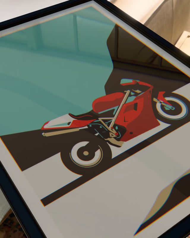 The Ducati 916 ready to burn rubber - Car Print