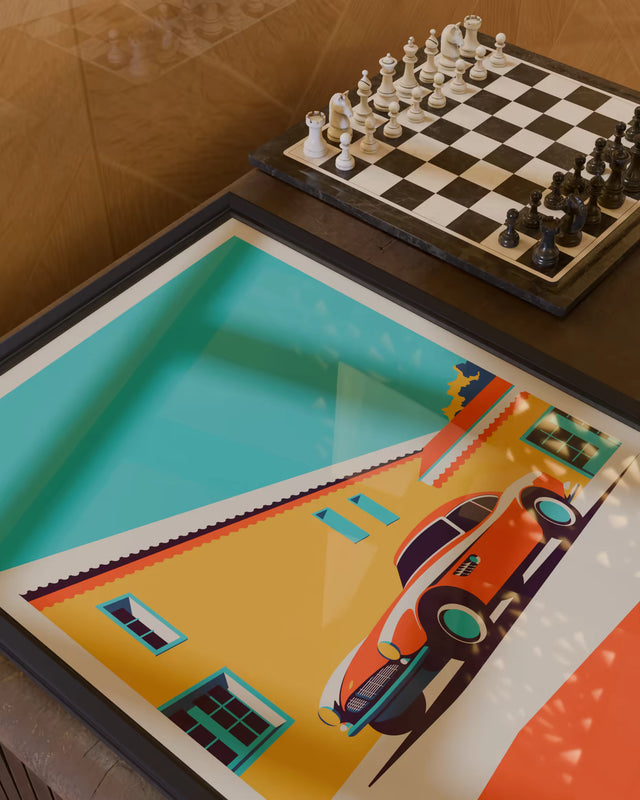 The Italian importer BMW 507 Roadster - Car Print