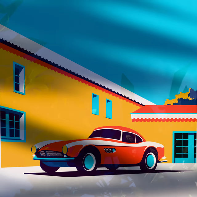 The Italian importer BMW 507 Roadster - Car Print