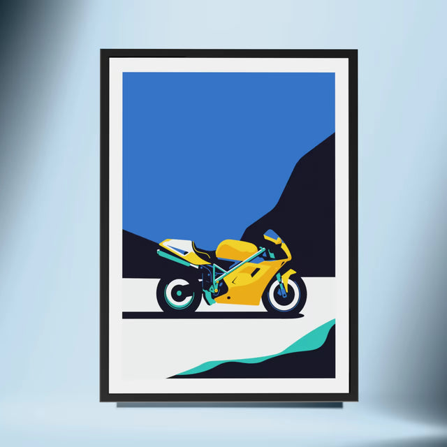 The Ducati 916 ready to burn rubber - Car Print