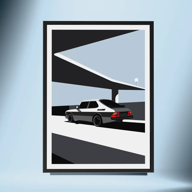 The Freeway Saab 900 - Car Print