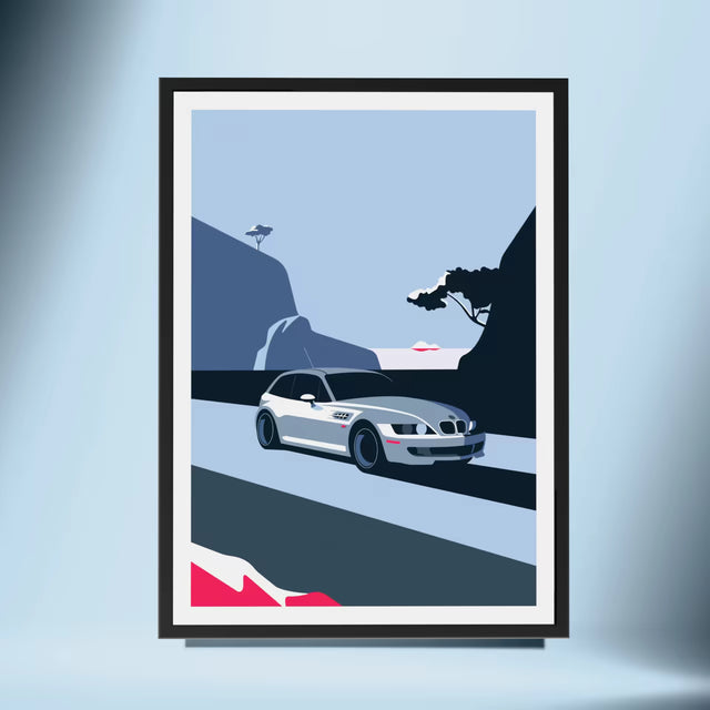The travelling Z3M BMW - Car Print