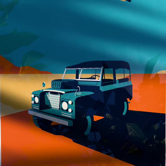 The Lost Land Rover Series 3 - Car Print