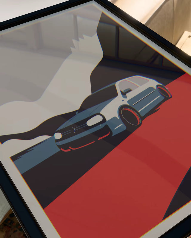There's No Time for VW Golf MK4 - Car Print