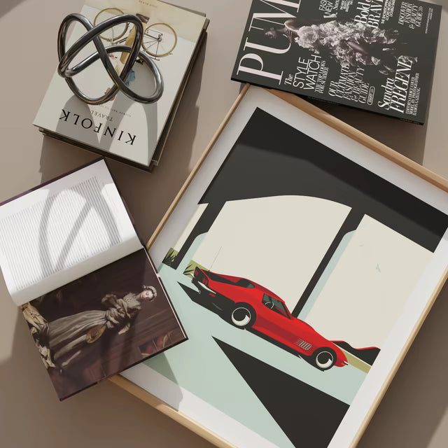 Under the bridge with C3 Corvette - Limited Edition, Premium Giclée Print