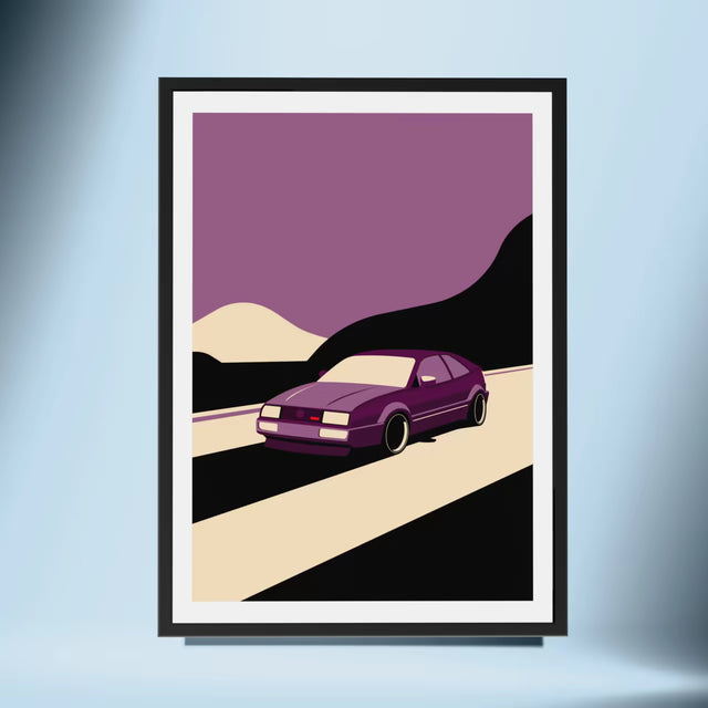 VW Corrado on a mission - Car Print