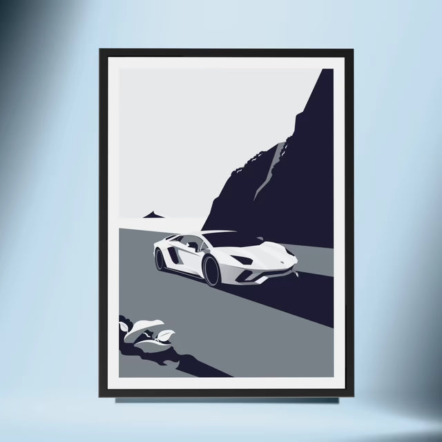 We meet again Lamborghini Aventador - Car Print