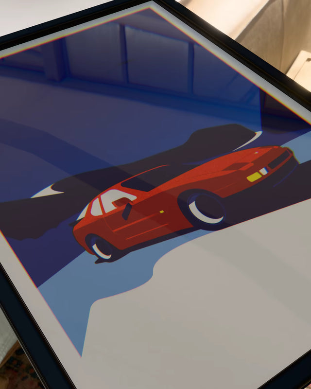 Winter Wonderland: Porsche 944 - Car Print