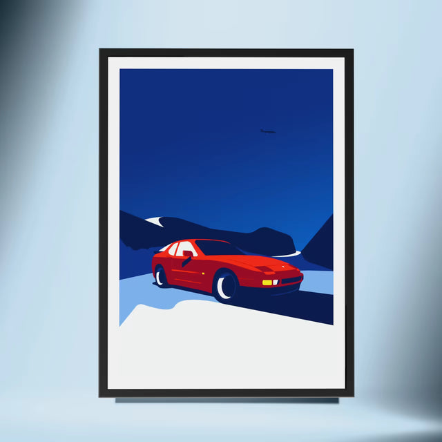 Winter Wonderland: Porsche 944 - Car Print