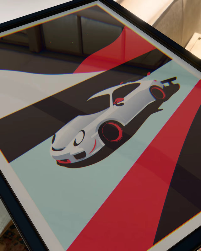 Zooming past 911 GT3 Porsche - Car Print