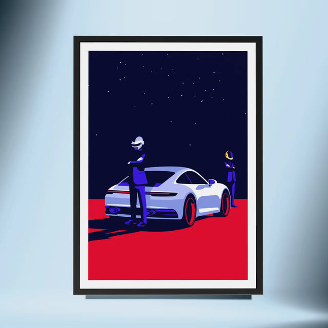 Daft Punk Drive the Future - Car Print