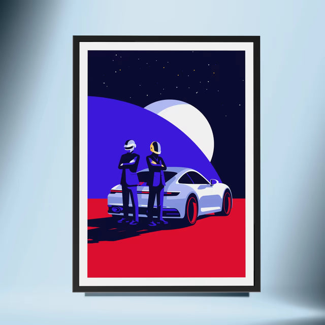 Daft Punk Drive the Future - Car Print