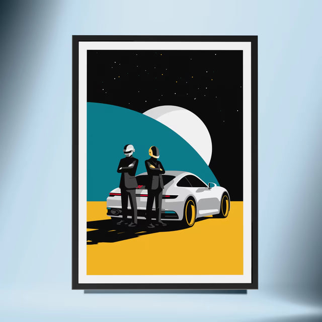 Daft Punk Drive the Future - Car Print