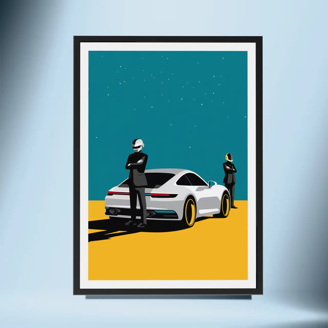 Daft Punk Drive the Future - Car Print