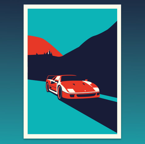 Ferrari F40 coming at you